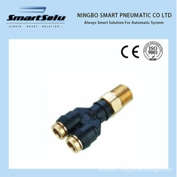PTC Composite Brass Collect Union Y Male Connector 368 PTC Pneumatic Push-in DOT Fittings